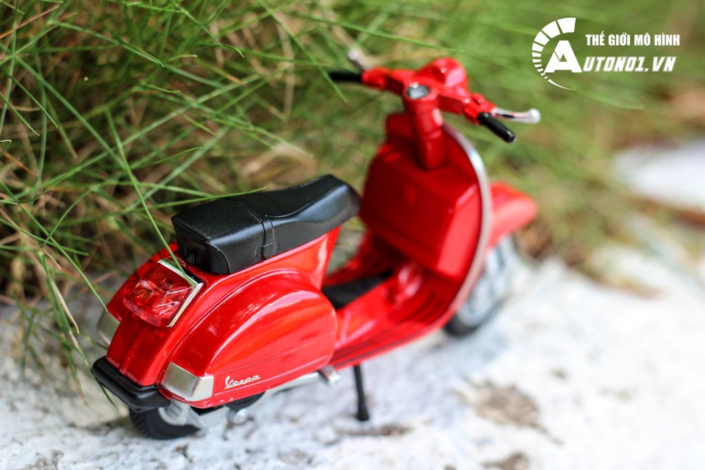 MÔ HÌNH XE VESPA PX 2016 RED 1:18 WELLY 6374