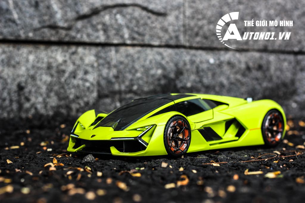 MÔ HÌNH XE LAMBORGHINI TERZO MILENNIO GREEN 1:24 BBURAGO 6462