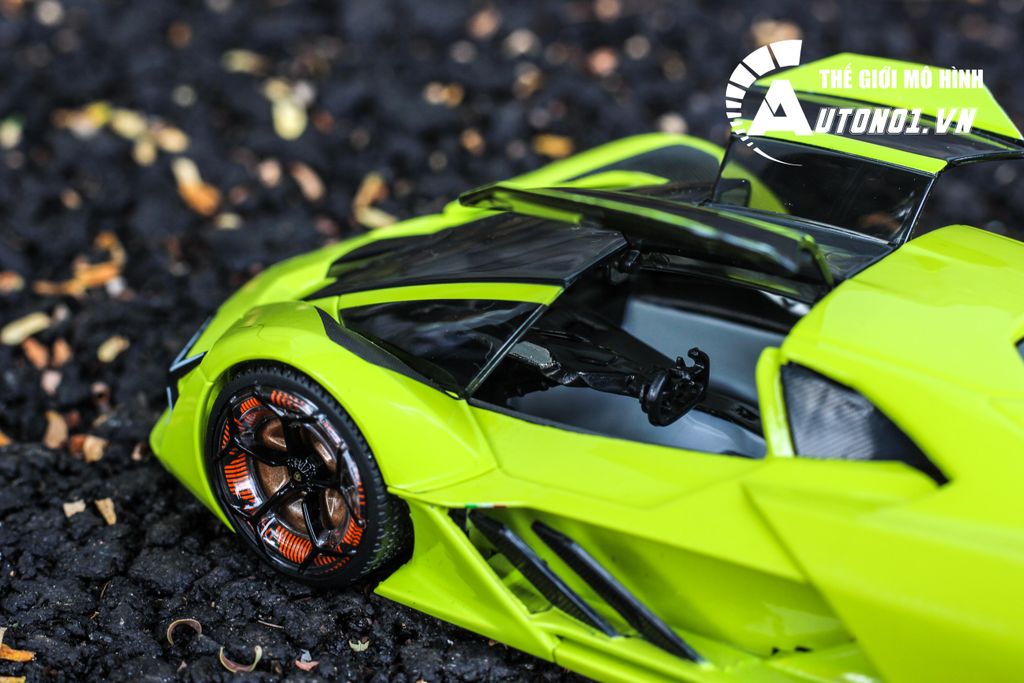 MÔ HÌNH XE LAMBORGHINI TERZO MILENNIO GREEN 1:24 BBURAGO 6462