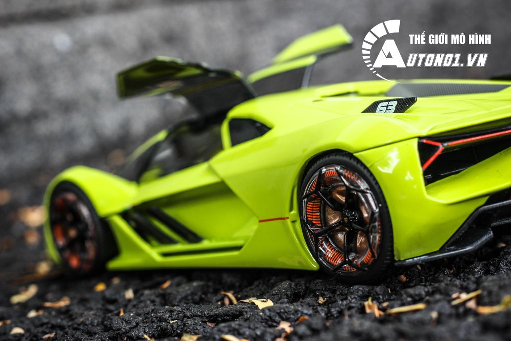 MÔ HÌNH XE LAMBORGHINI TERZO MILENNIO GREEN 1:24 BBURAGO 6462