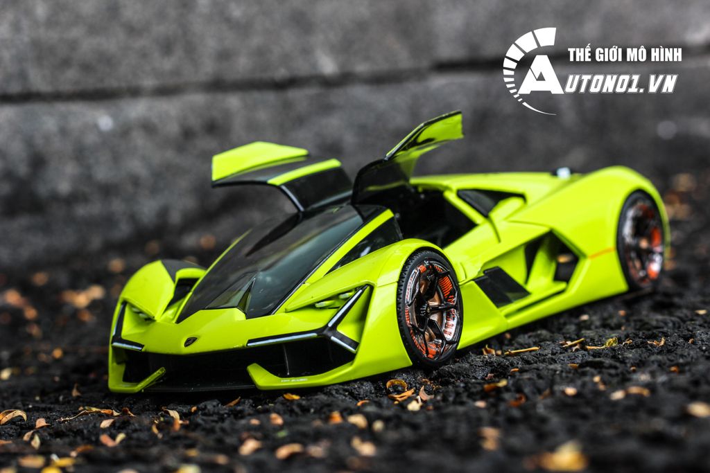 MÔ HÌNH XE LAMBORGHINI TERZO MILENNIO GREEN 1:24 BBURAGO 6462