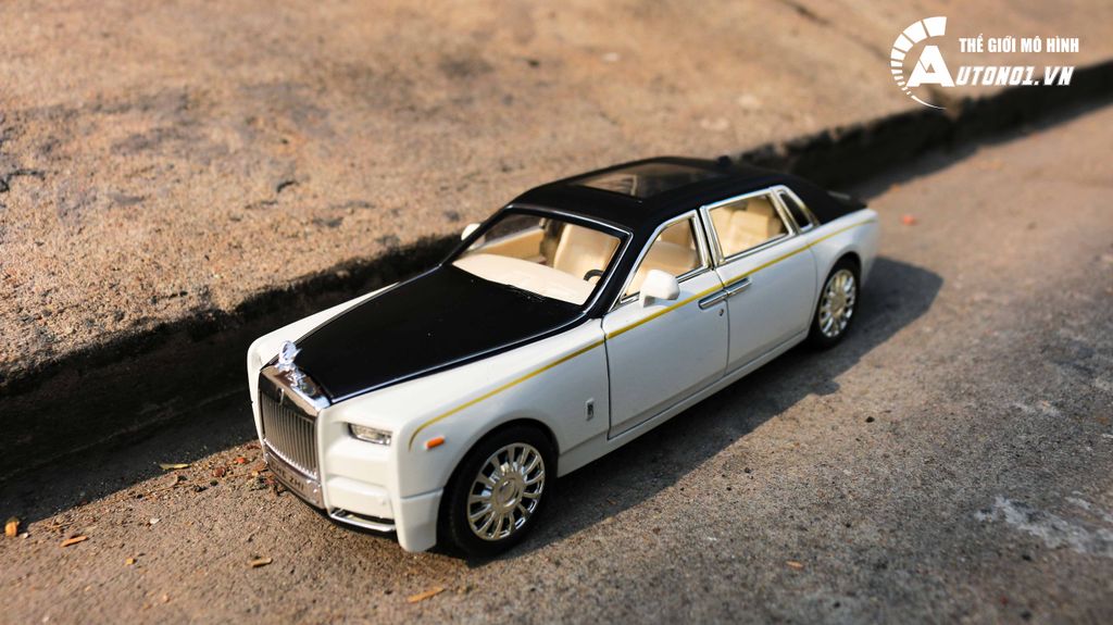 MÔ HÌNH XE ROLLS ROYCE PHANTOM WHITE 1:24 CHE ZHI 7320