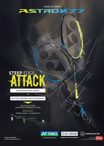 Đánh giá vợt cầu lông Yonex Astrox 77 Xanh Chuối