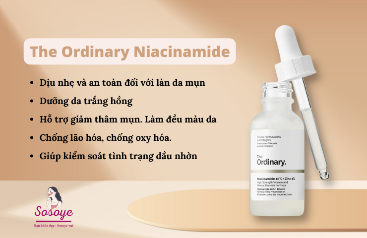 Phân Biệt The Ordinary Hyaluronic và The Ordinary Niacinamide