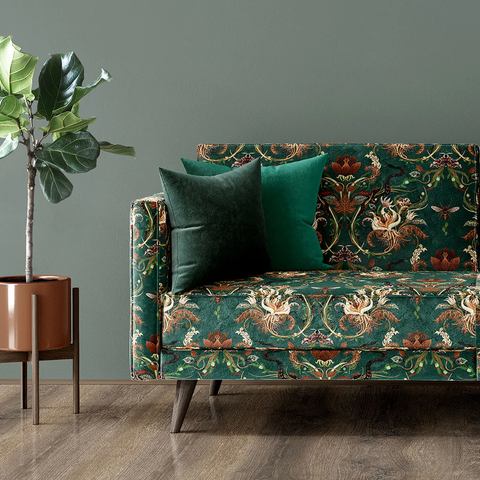 Vải nhung bọc sofa – chất liệu gợi nhớ giới quý tộc xưa