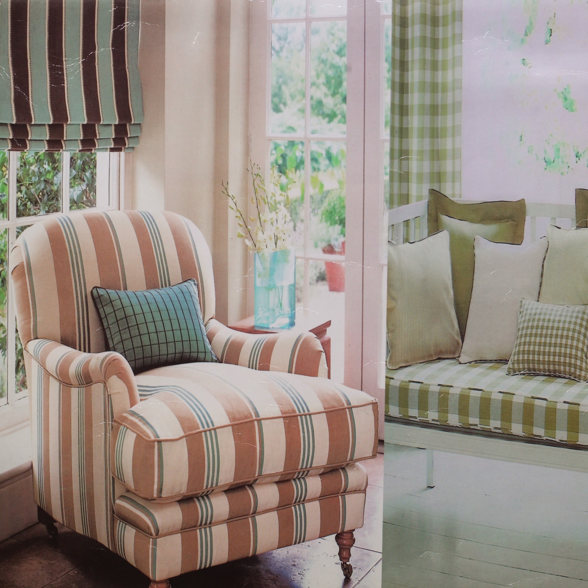 EVERGREEN / Line and Checked Pattern/ Vải hoa văn Kẻ và Ca-rô – Vải nội ...