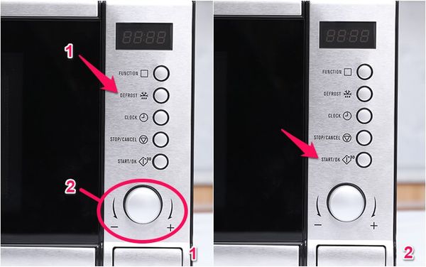 cách sử dụng lò vi sóng electrolux rã đông