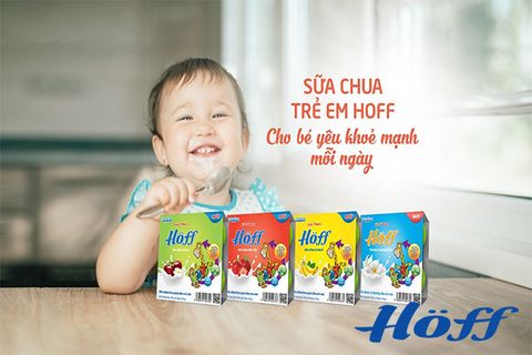Giúp con mau lớn nhờ ăn Sữa chua Kids Hoff