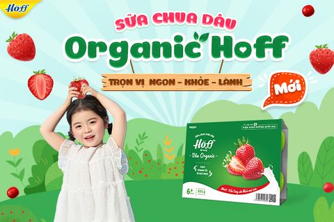 Hoff ra mắt sản phẩm mới: Sữa chua Dâu Organic