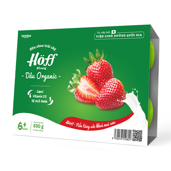 Sữa chua Dâu Organic Hoff