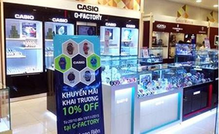 Ưu đãi mừng khai trương CASIO- G FACTORY tại Aeon Mall - Long Biên- Hà Nội