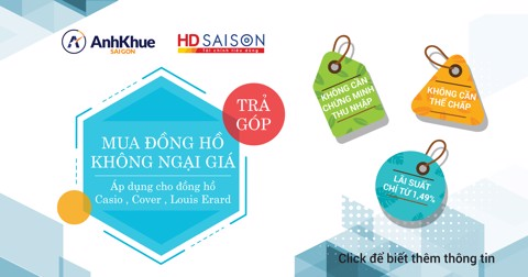 Mua đồng hồ hiệu TRẢ GÓP cực hấp dẫn