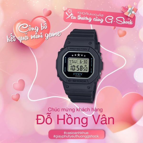 Công bố kết quả Minigame “Khoảnh Khắc Yêu Thương Cùng G-SHOCK”