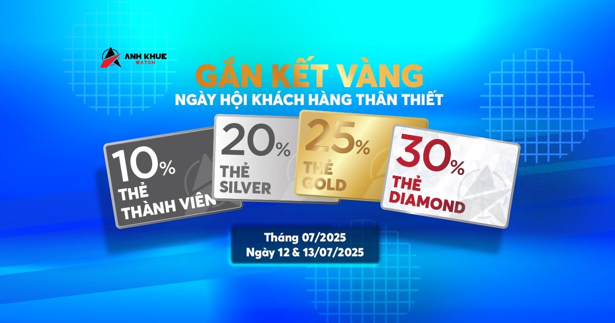 Ngày Hội Thành Viên Anh Khuê Watch - Ưu Đãi Độc Quyền 30%