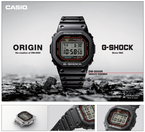 Casio tái hiện mẫu G-SHOCK đầu tiên