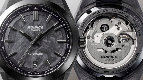 Bước ngoặt của Casio: EDIFICE EFK-100 ra mắt với bộ máy cơ và vật liệu forged carbon