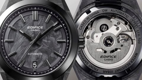 Bước ngoặt của Casio: EDIFICE EFK-100 ra mắt với bộ máy cơ và vật liệu forged carbon