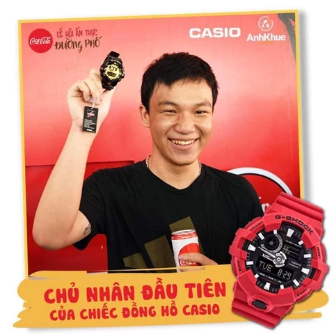 Casio Anh Khuê  và ngàn bạn trẻ “oanh tạc” lễ hội ẩm thực đường phố Coca-Cola