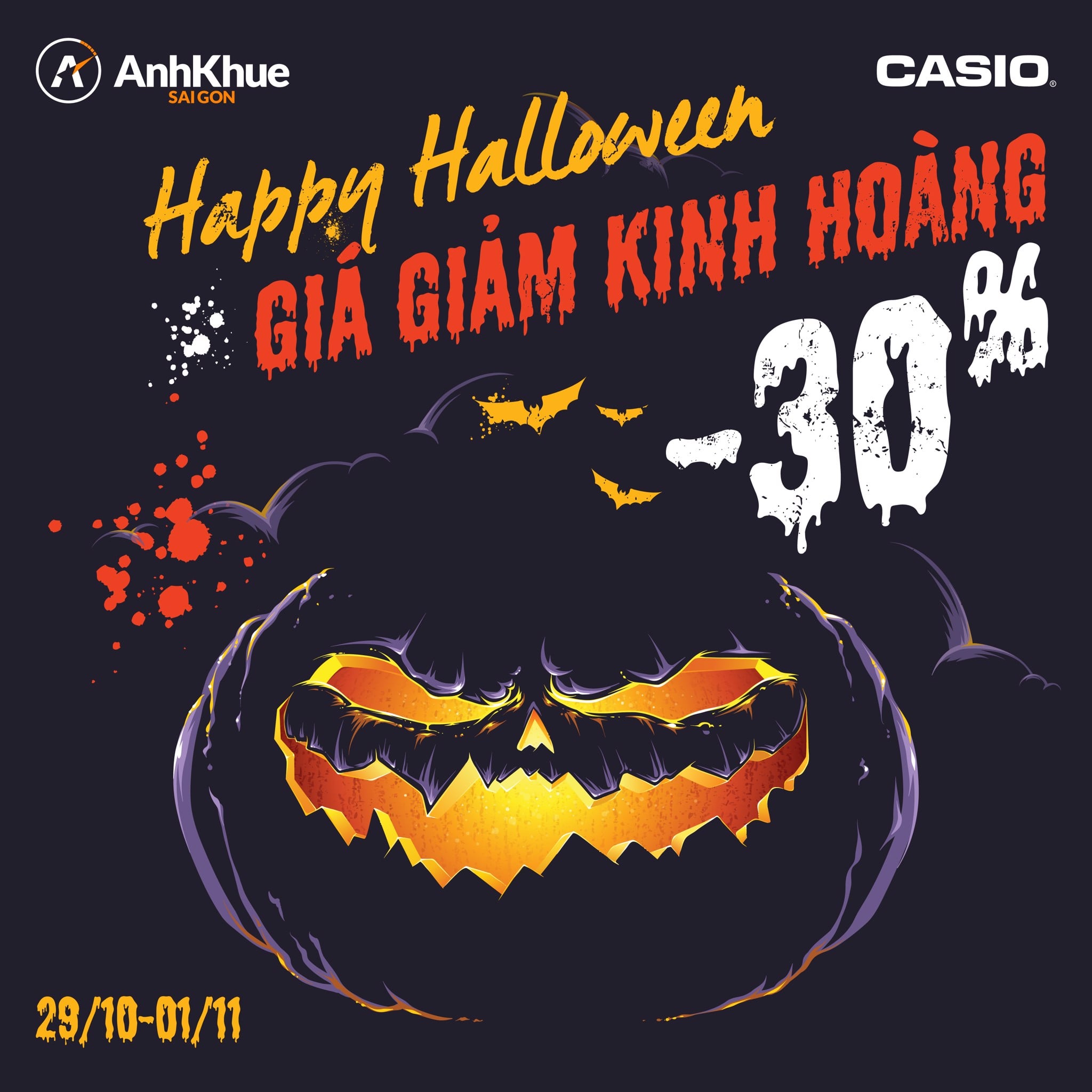 Happy Halloween deal đỉnh giật mình tại Anh Khuê Sài Gòn