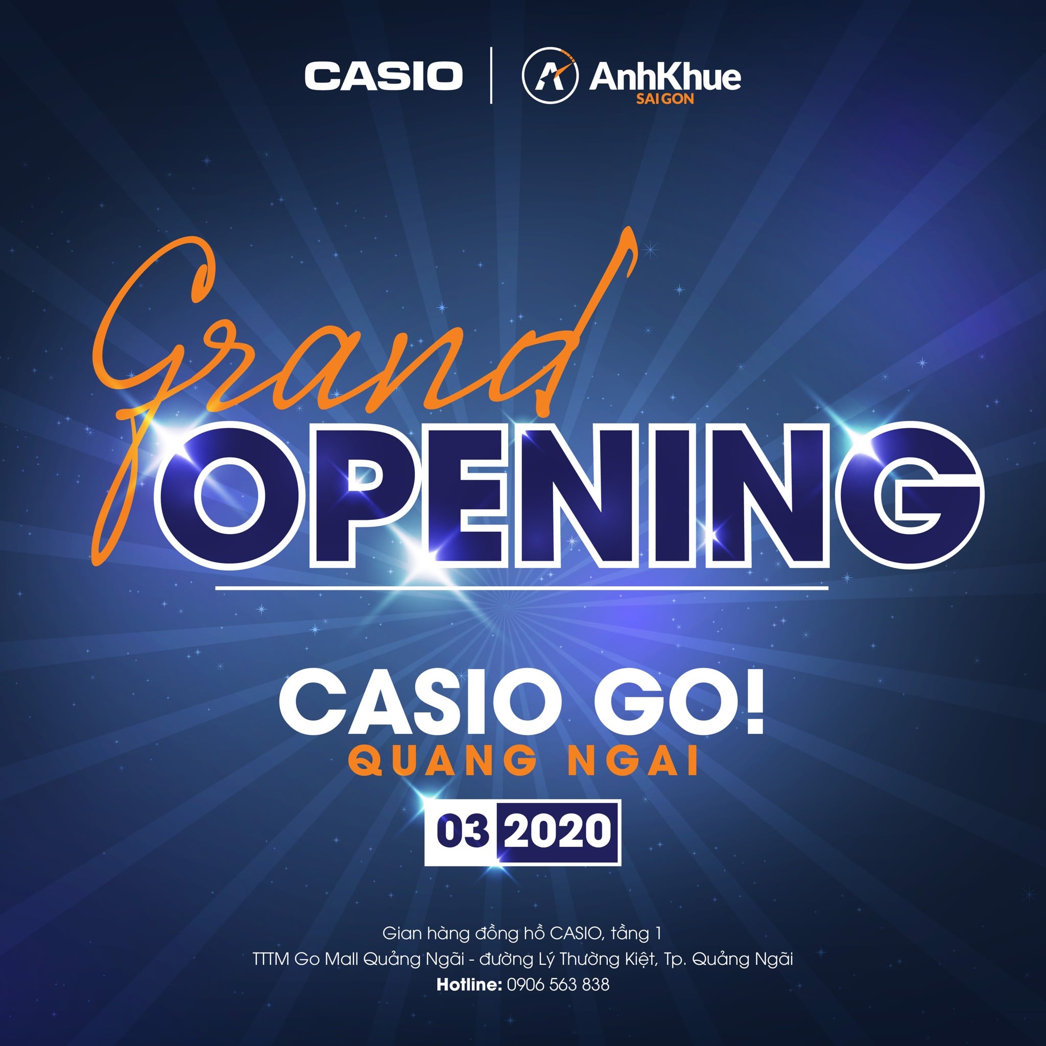 Khai trương rộn ràng – Ưu đãi ngập tràn cùng Casio Go! Quảng Ngãi