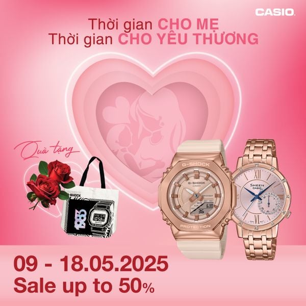 Gợi ý quà tặng Ngày của Mẹ: Đồng hồ Casio ý nghĩa & tinh tế