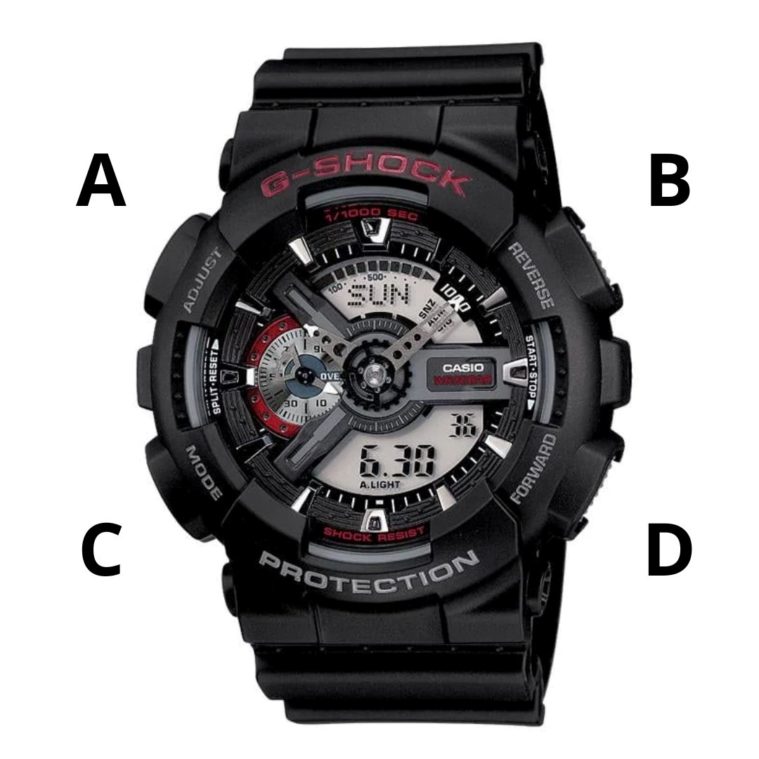 Hướng dẫn sử dụng đồng hồ CASIO G-SHOCK GA-110
