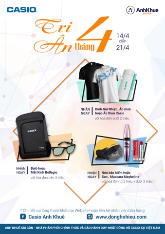 NHẬN QUÀ “KOOL” TỪ CASIO TẠI DIAMOND PLAZA