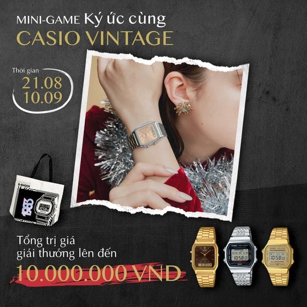 Ký Ức Cùng Casio Vintage – Săn Quà Trị Giá 10 Triệu Đồng