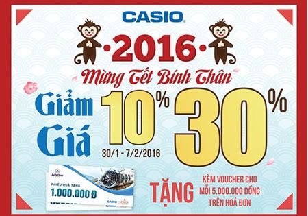 KHUYẾN MÃI MỪNG TẾT BÍNH THÂN 2016