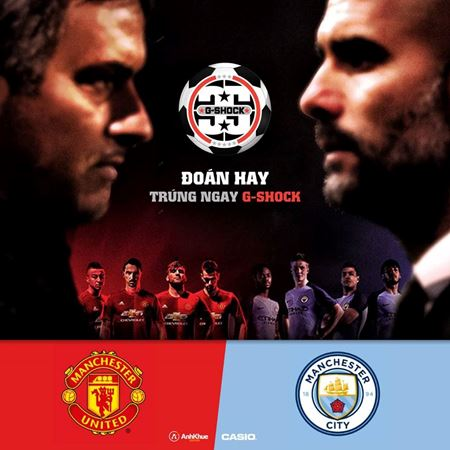 Derby thành Manchester:dự đoán kết quả trúng G-Shock