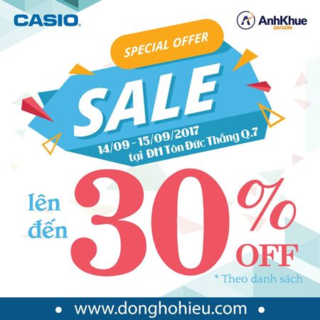 Đến ngay Đại học Tôn Đức Thắng săn đồng hồ CASIO giảm giá tới 30%
