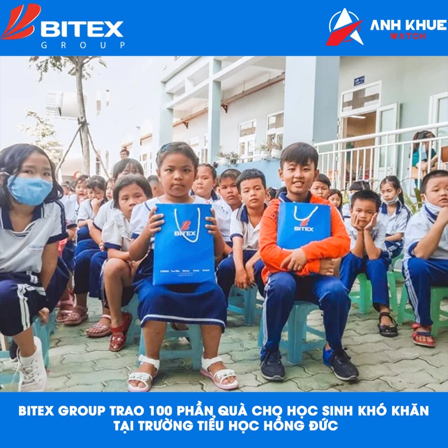 BITEX Group trao 100 phần quà cho học sinh khó khăn tại Trường Tiểu học Hồng Đức