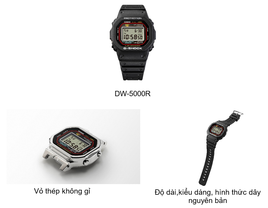 Casio tái hiện mẫu G-SHOCK đầu tiên