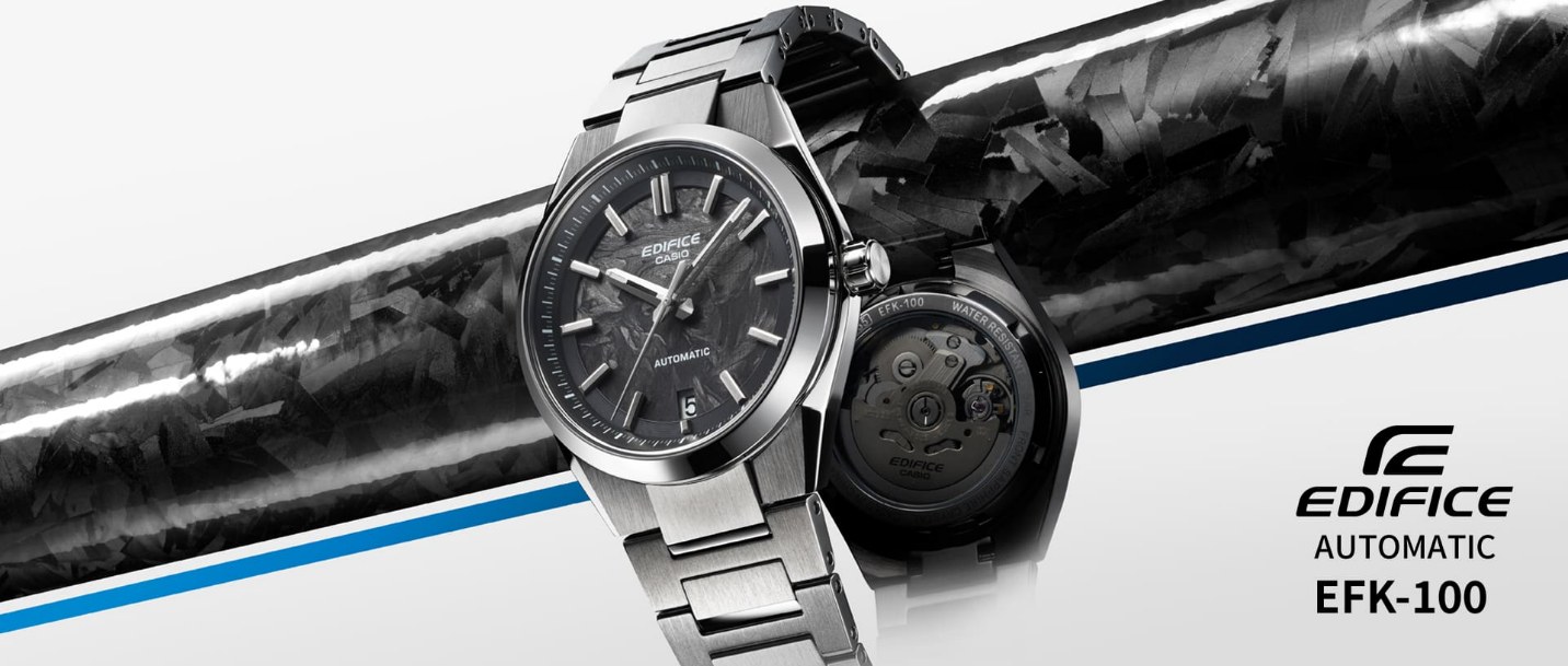 Bước ngoặt của Casio: EDIFICE EFK-100 ra mắt với bộ máy cơ và vật liệu forged carbon