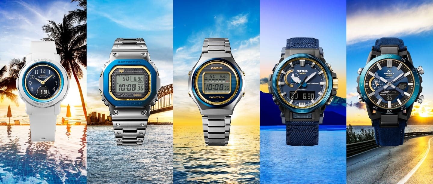 Casio kỷ niệm 50 năm thành lập đồng hồ. Lấy cảm hứng từ khái niệm “Bầu trời và biển cả”