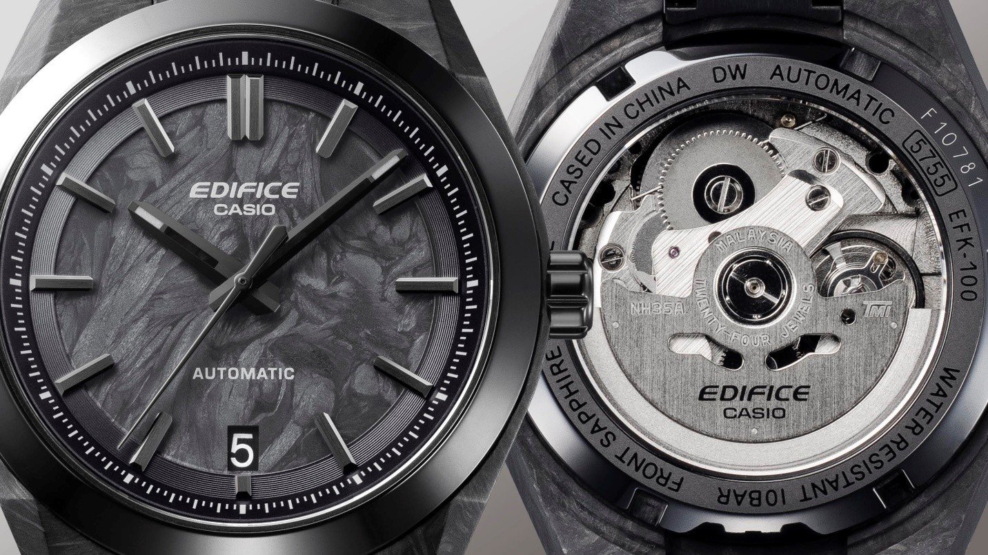 Bước ngoặt của Casio: EDIFICE EFK-100 ra mắt với bộ máy cơ và vật liệu forged carbon