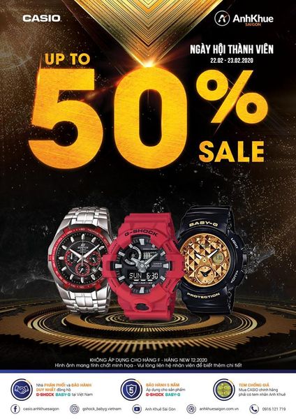 22 & 23/02: Rủ nhau săn ngay đồng hồ Casio giá cực sốc!