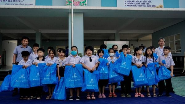 BITEX Group trao 100 phần quà cho học sinh khó khăn tại Trường Tiểu học Hồng Đức