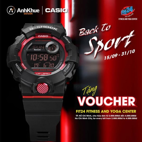 CÙNG G-SHOCK SỐNG THỂ THAO – ƯU ĐÃI TẬP LUYỆN TẠI FIT24 FITNESS AND YOGA CENTER