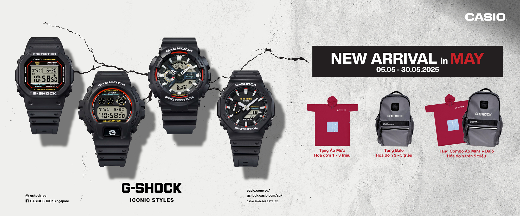 Sắm đồng hồ Casio mới – Nhận quà “xịn” tại Anh Khuê Watch