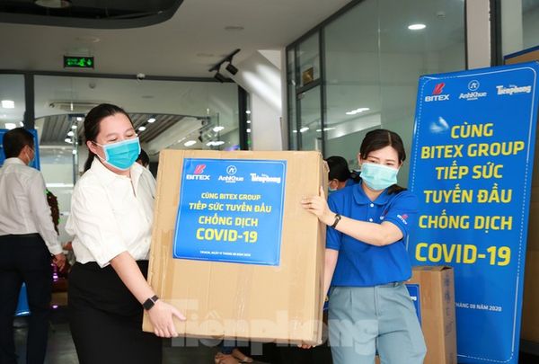 Tập đoàn BITEX và Báo Tiền Phong 'Tiếp sức tuyến đầu chống dịch'
