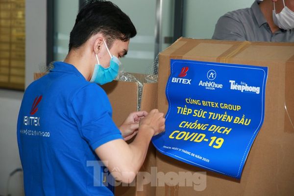 Tập đoàn BITEX và Báo Tiền Phong 'Tiếp sức tuyến đầu chống dịch'