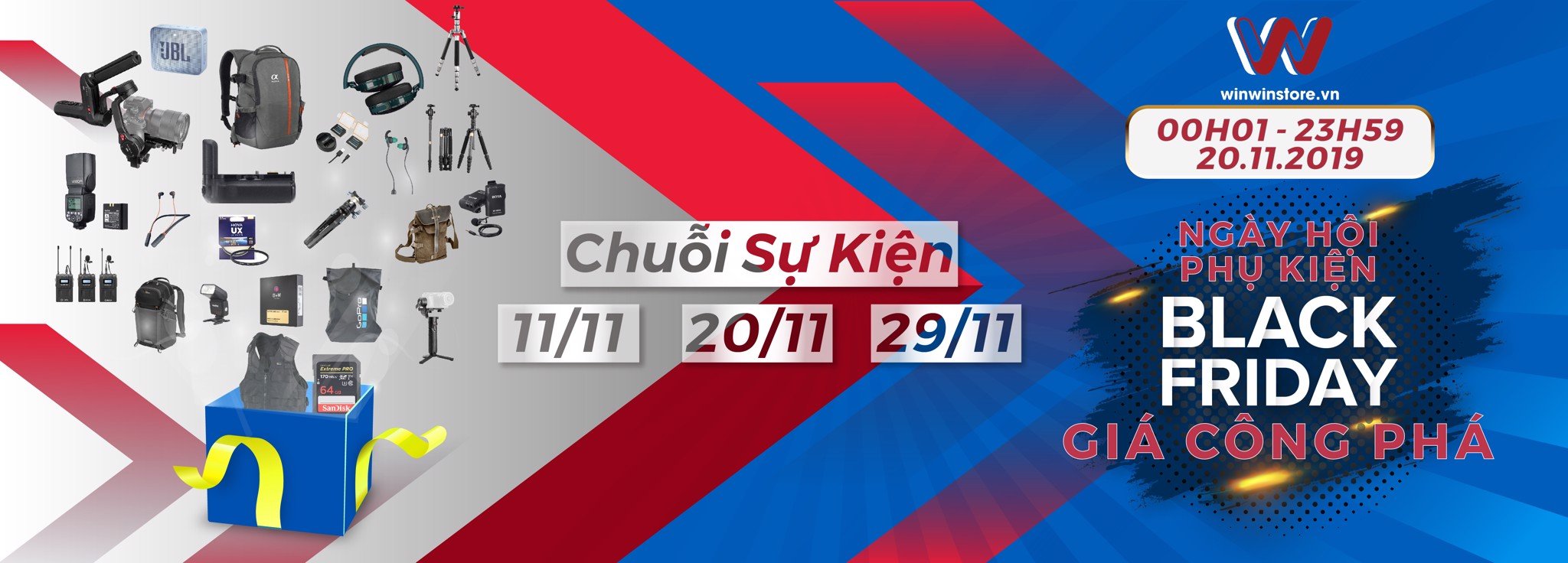 [Pre-BlackFriday] "Giá Công Phá" 20/11 - Ngày Hội Phụ Kiện tại WinWinStore