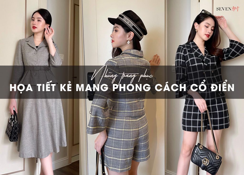 Sự cuốn hút của trang phục mang họa tiết gingham cổ điển