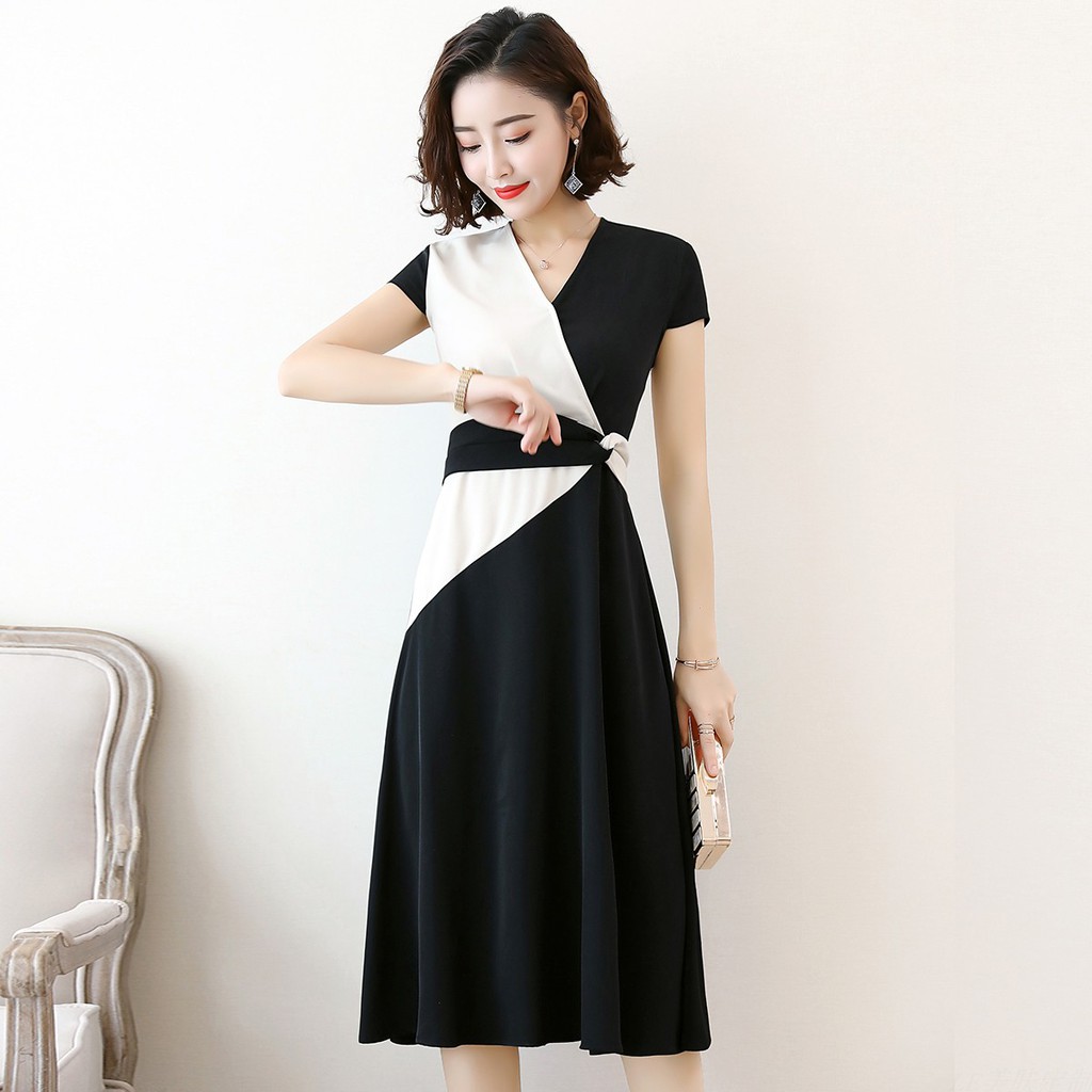 Chân váy nữ dáng dài, 2 màu đen-trắng trẻ trung sang trọng GUMAC VD10060 |  Shopee Việt Nam