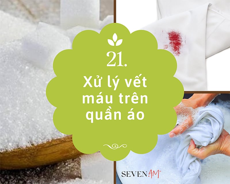 Xử lý vết máu trên quần áo