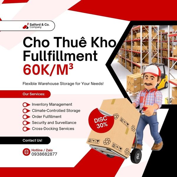 Fulfillment Warehousing & Container Unloading Services in Ho Chi Minh City & Binh Duong – From Only 60,000 VND/m³ per Month