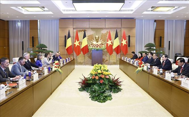 Chủ tịch nước Lương Cường và Vua Bỉ Philippe thăm Hoàng thành Thăng Long
