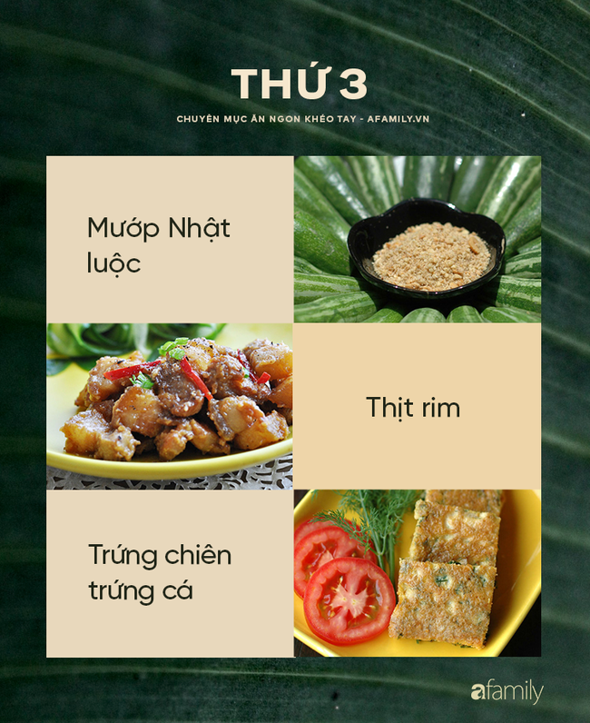 Thực Đơn Gợi Ý Tuần Này: Đậm Đà Hương Vị Việt