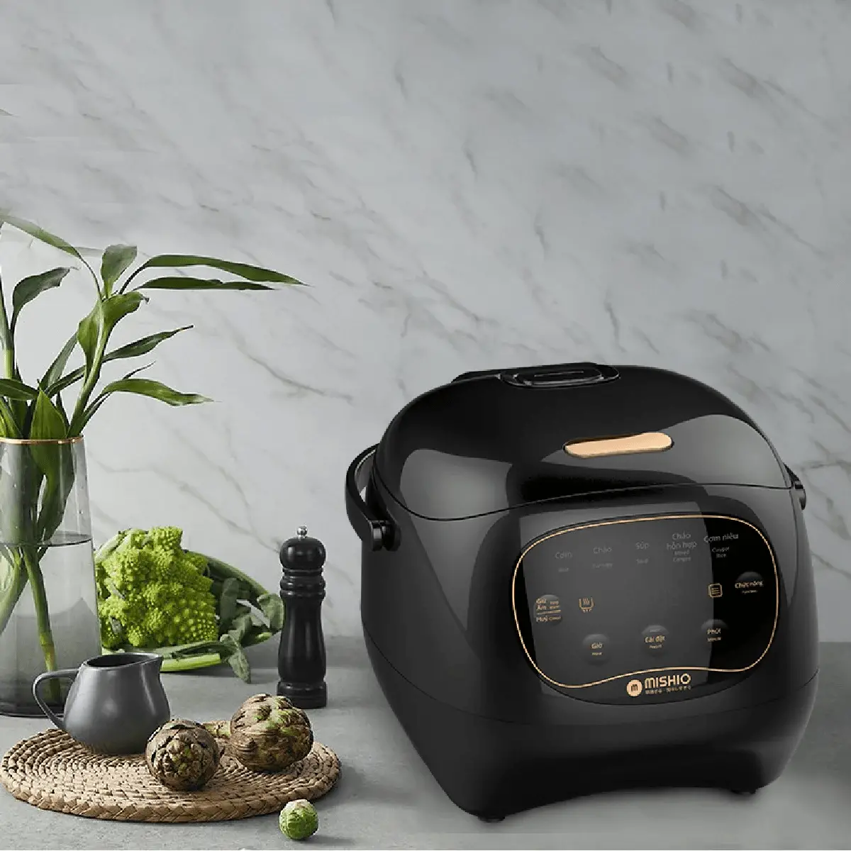 Nồi cơm lòng sứ dưỡng sinh Mishio - Giải pháp nấu ăn an toàn, sức khỏe cho gia đình bạn năm 2025